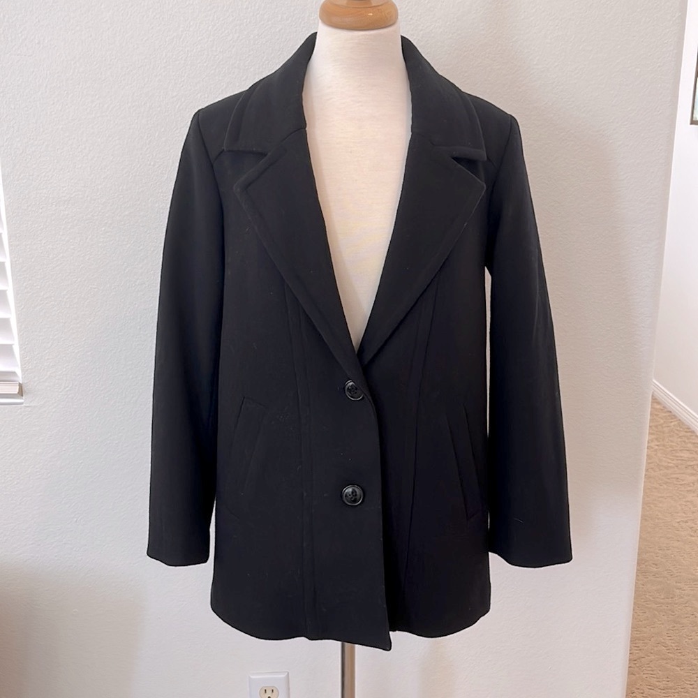Pendleton Wool Car Coat. Black Size Small